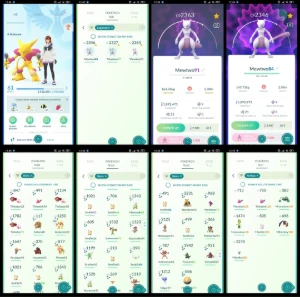 LVL 61 ✨ 32 SHINY |💎 1.8M STARDUST|3 Mewtwo F082 - Pokémon