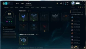 Conta Lv 57 Ouro IV diversas skins - League of Legends LOL