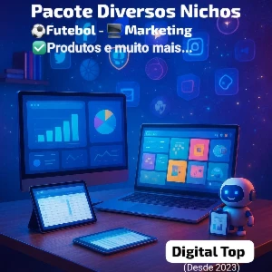 💼Pack Gigante Multinichos: Canva, Futebol, Livros, Produtos - Others