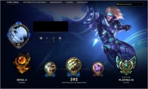 Conta Platina 3, lv 69 - League of Legends LOL