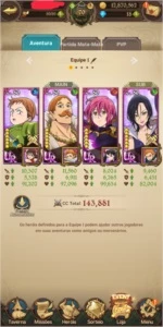 CONTA THE SEVEN DEADLY SINS GRAND CROSS GLOBAL - Others