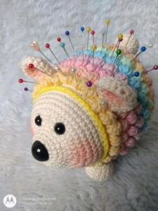 Porco Espinho Colorido - Artesanato e Personalizados