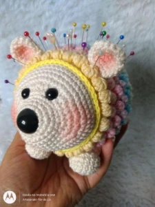 Porco Espinho Colorido - Artesanato e Personalizados