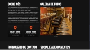 Site para Barbearia com Agendamento Editável - Outros