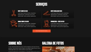 Site para Barbearia com Agendamento Editável - Outros