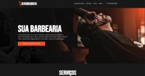 Site para Barbearia com Agendamento Editável - Outros