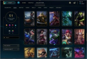 CONTA UNRANKED (91) CHAMPS+51SKINS (RIOTGRAVES,JANNA HEXTEC) - League of Legends LOL