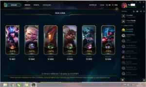 conta prata 4 26 heroes - League of Legends LOL
