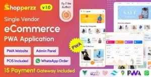 Shopperzz PWA: E-commerce Completo com Whatzapp e POS