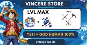 Blox Fruits - ☃️Yeti no Inv + 👊Godhuman + Lvl Máximo