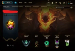 Conta lol platina 1 mmr de mestre - League of Legends