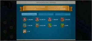 Conta RoK 9.8M de poder + 20k de gemas (Valor Negociavel) - Outros