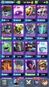 CONTA CR COM 5000 TROFÉUS, 35K GOLD E VARIAS LENDÁRIAS! - Clash Royale