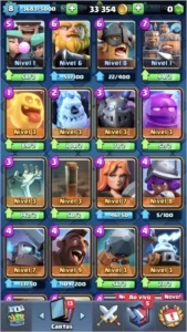 CONTA CR COM 5000 TROFÉUS, 35K GOLD E VARIAS LENDÁRIAS! - Clash Royale