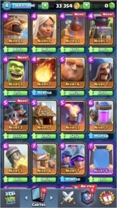 CONTA CR COM 5000 TROFÉUS, 35K GOLD E VARIAS LENDÁRIAS! - Clash Royale