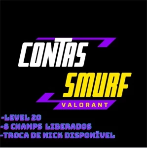 CONTAS SMURF DE VALORANT, DISPONÍVEL PARA O COMP