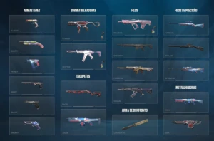 conta valorant com muitas skins 🔥