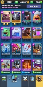 Conta de Clash Royale nvl 13, várias cartas full