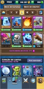 Conta de Clash Royale nvl 13, várias cartas full
