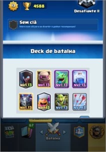 Conta de Clash Royale nvl 13, várias cartas full
