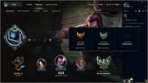 Conta de LoL Platina V com muitas skins e ícones - League of Legends