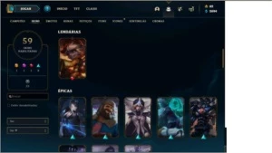 Conta league of legends nivel 85, 110 champs LOL