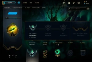 Conta LOL PLATINA IV MMR ALTO - League of Legends