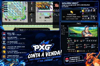 Conta Nível 200 / 13Kk Cash Mais Pokes - PokeXGames PXG