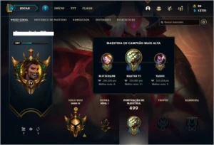 Conta ouro 4 com 155 Champs e 126 Skins - League of Legends LOL