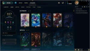 Conta League Of Legends, 357 Skins, 277 Icones, Todos Champs LOL