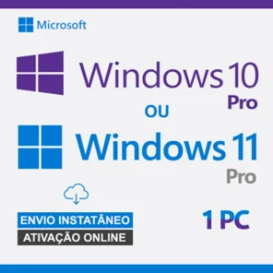 Windows 10/11 Profissional - Vitalício - Softwares e Licenças