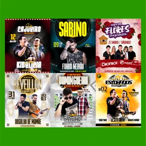 Pack de 50 Flyers para Festas e Eventos - Corel Draw - Outros