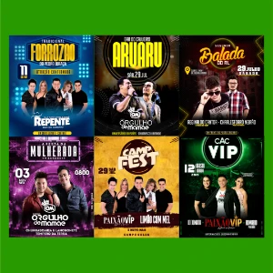 Pack de 50 Flyers para Festas e Eventos - Corel Draw - Outros