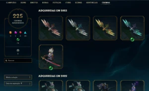 Conta league of legends desde 2012  c/ itens no Valorant LOL