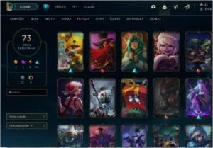 Conta Platina 2 League of Legends . Conta smurf Ouro 4 LOL