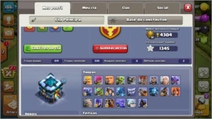 Conta cv13 Clash Queen Upada - Clash of Clans