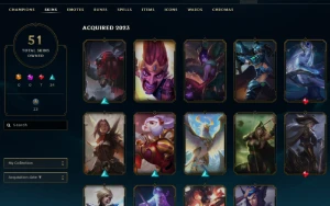 Vendo conta LoL com 51 skins (ultimo elo prata) - League of Legends
