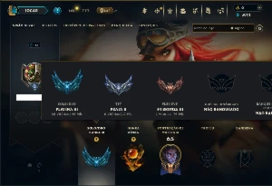 Platina 3 com 45 Champs e 7 Skins