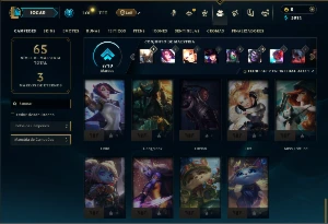 Platina 3 com 45 Champs e 7 Skins - League of Legends LOL