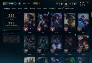 Prata 2 com 115 Champs e 34 Skins  ( Mais de 60 Jogos ) - League of Legends LOL