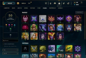 Platina 3 com 35 Champs e 21 Skins + 2 Fragmentos de skins - League of Legends LOL