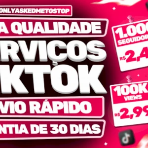 Conta do tik Tok com 1000 seguidores - Redes Sociais