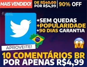 [Promoção] Twitter Comentários Personalizados e Brasileiros - Redes Sociais