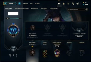 Conta bronze 4 com 60 champs e 46 skins + 2 Ultimates - League of Legends LOL