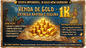 1K Gold Wow Doomhowl Horda Hardcore Classic