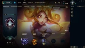 Conta League of Legends, Level 407, 951 skins, Diamante 2 LOL
