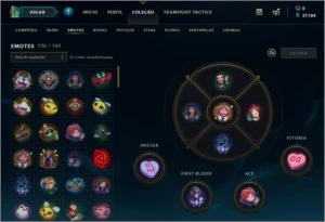 Conta League of Legends, Level 407, 951 skins, Diamante 2 LOL