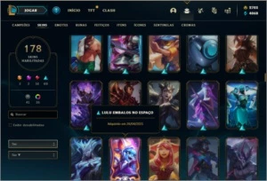 Conta Platina 2 com 2700RP, 178 skins e 100 champs - League of Legends LOL