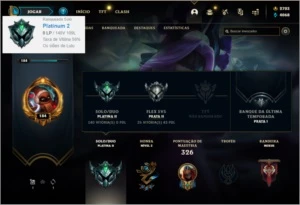 Conta Platina 2 com 2700RP, 178 skins e 100 champs - League of Legends LOL
