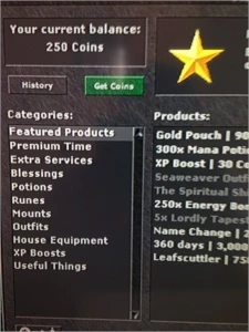 char Tibia 316 paladin